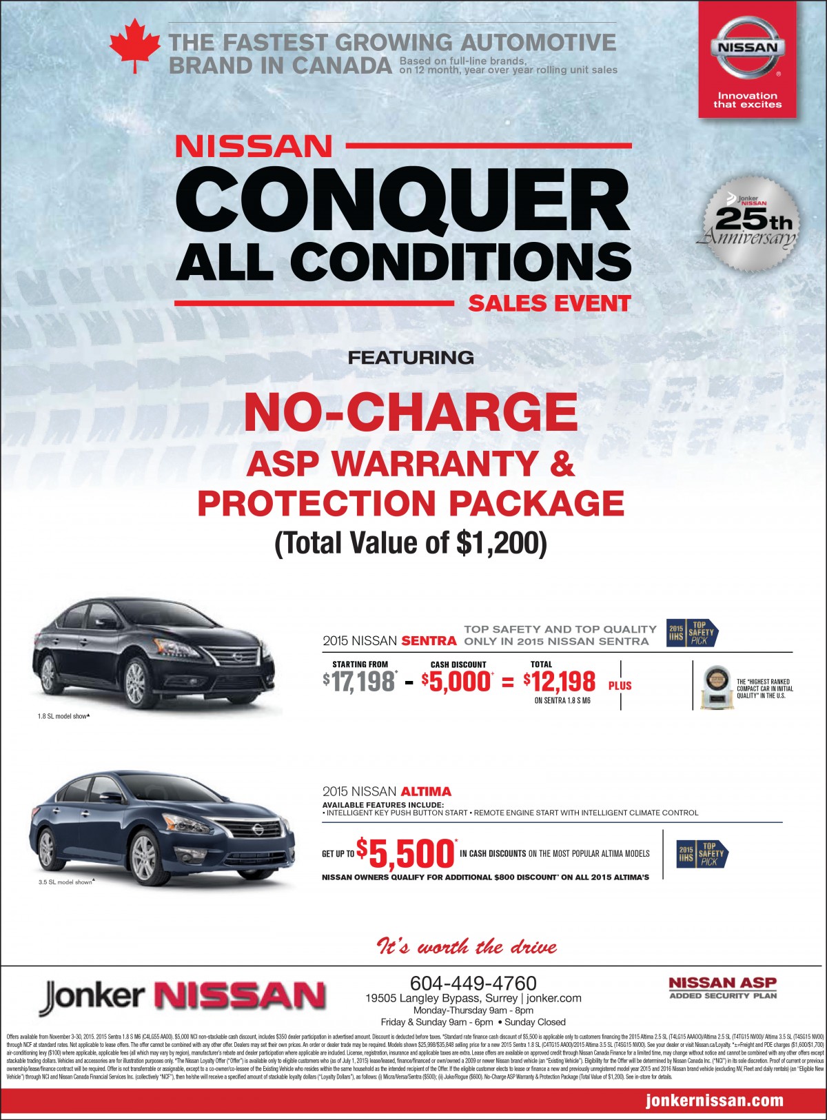 NO-CHARGE ASP Warranty & Protection Package