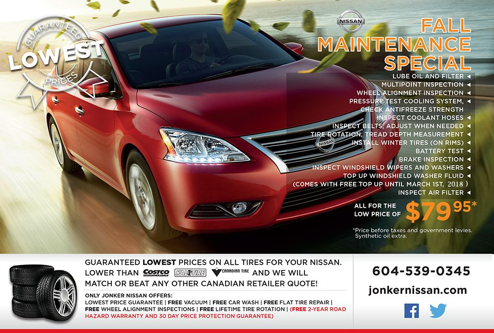 Fall Maintenance Special Fall Maintenance Special